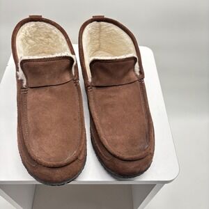 Sorel Mens Manawan II Moc Suede Slippers Brown Faux Fur Moccasins NM1466-245 9